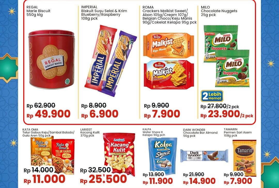 Promo Indomaret Belanja Cemilan Murah, Ada Diskon Biskuit Susu Rp 6 Ribu
