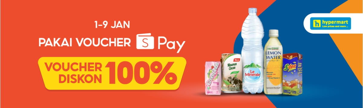 Hemat! Promo Kebutuhan Harian Belanja di Hypermart, Dapatkan Voucer Diskon 100 Persen Pakai Shopeepay