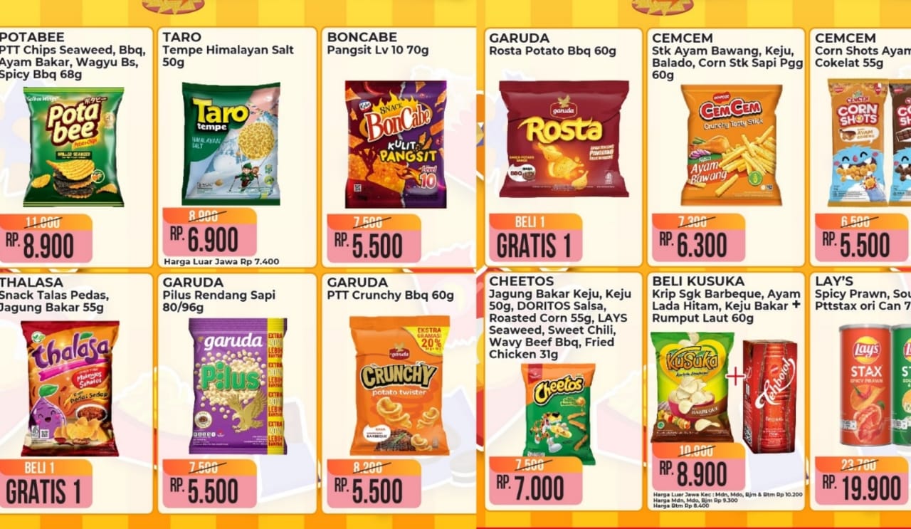 Semarak Snack Fair Promo Alfamart, Ada Camilan Murah Mulai Rp5.500! Cek Produknya