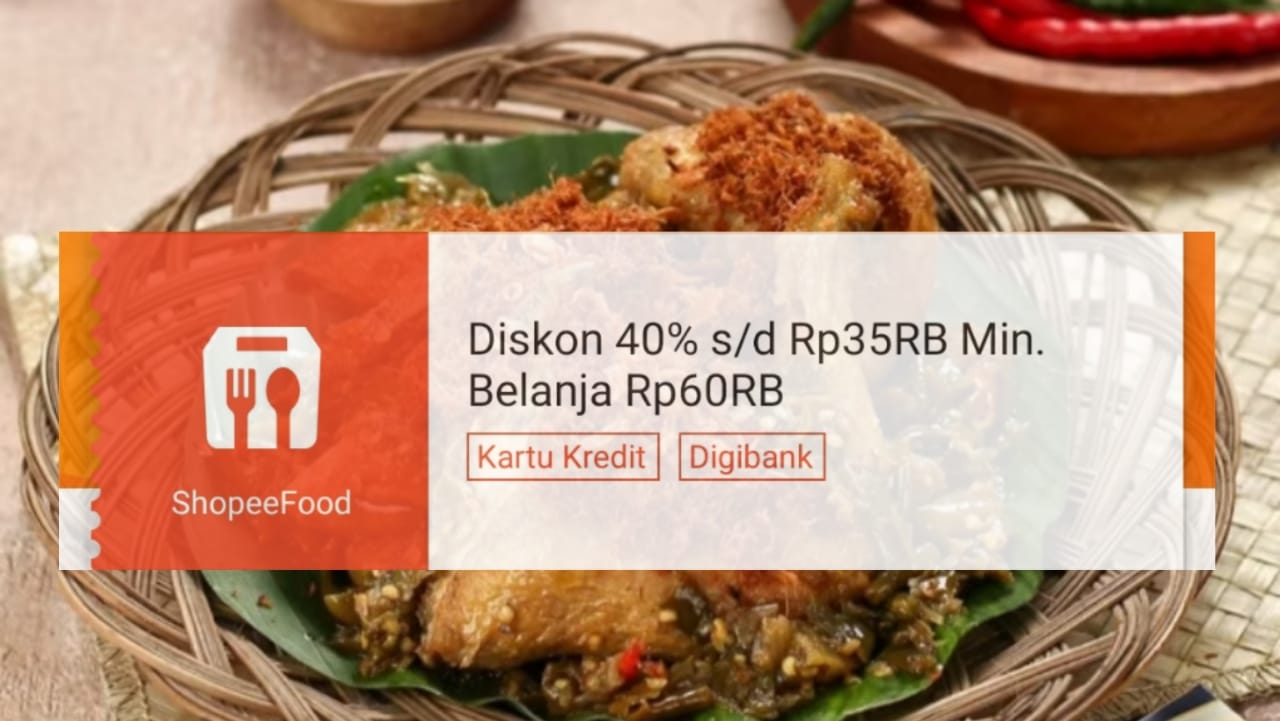 Diskon 40 Persen Dengan Digibank di ShopeeFood, Dapatkan Promo Makan Hemat Sampai Akhir Bulan