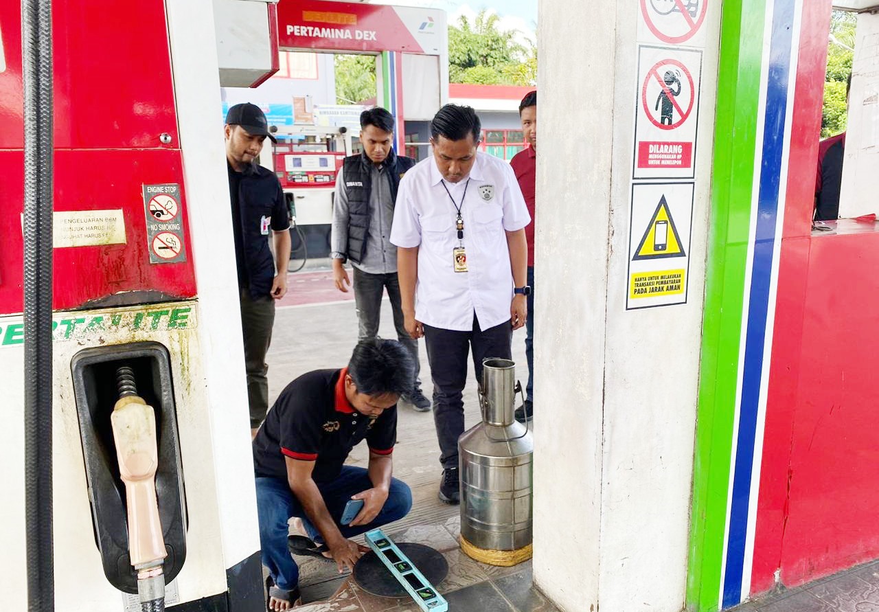 Waduh, Jelang Mudik Lebaran, 8 SPBU Disidak Satreskrim Polres Tulang Bawang