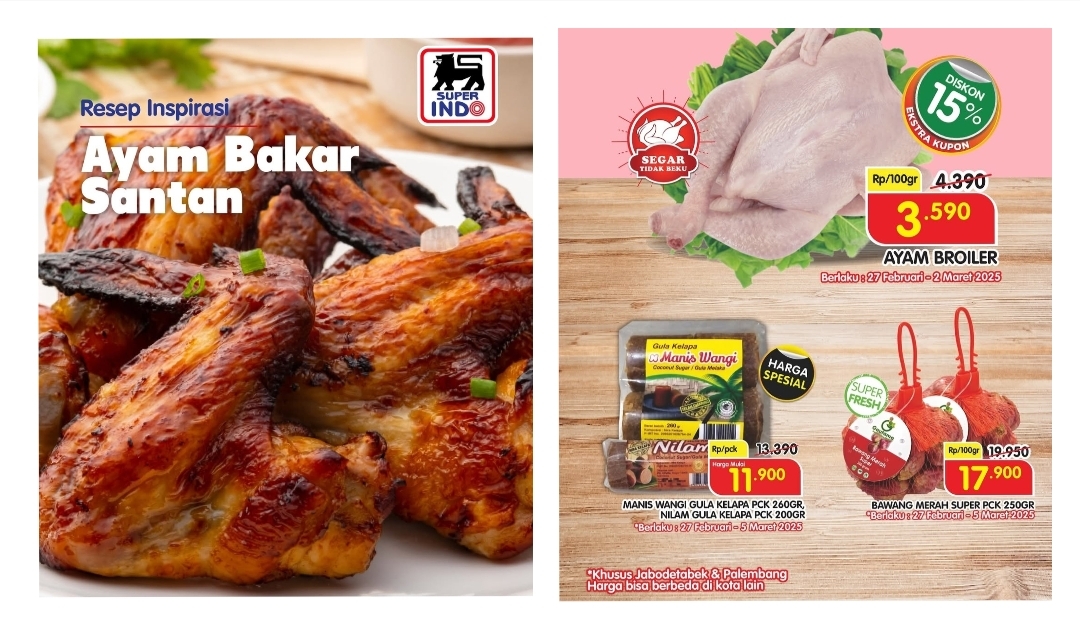 Promo Superindo Menu Sat Set Ramadhan untuk Bahan Ayam Bakar Santan