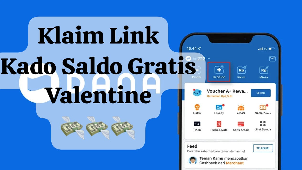 Klaim Kejutan Link DANA Kaget Jumat 14 Februari 2025, Raih Saldo Gratis Rp 140 Ribu Spesial Hari Kasih Sayang