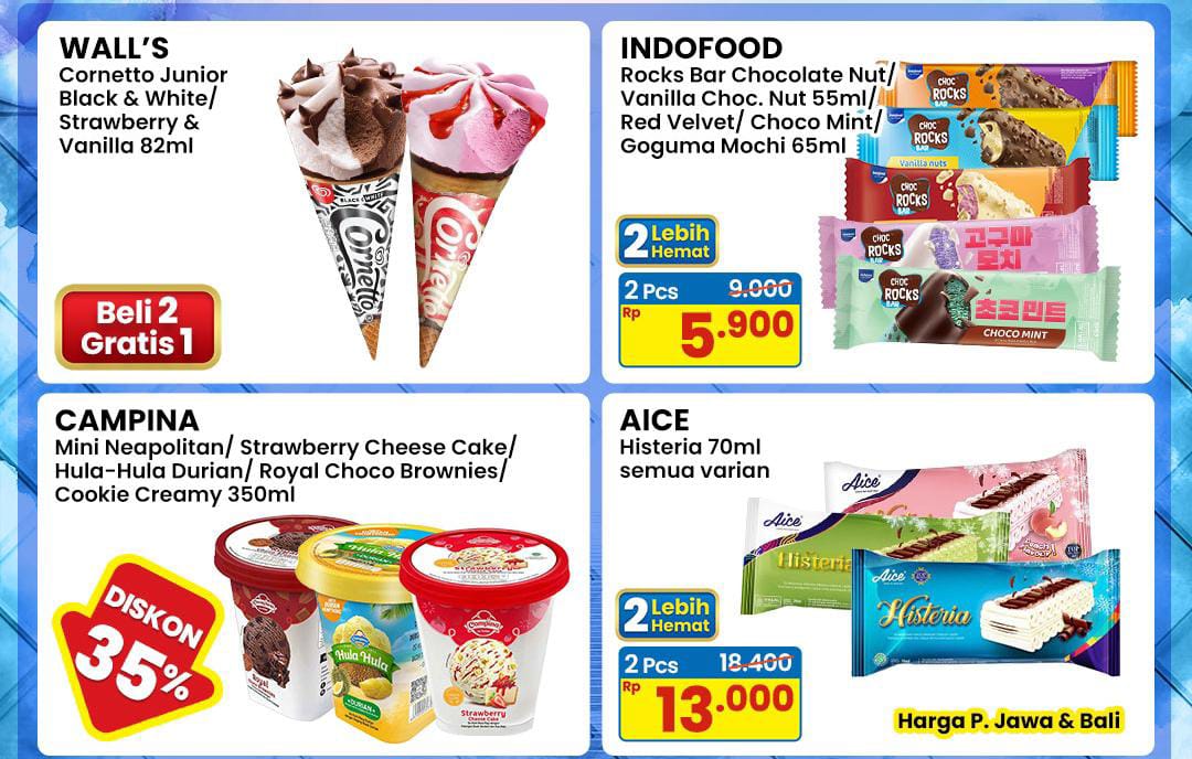 Promo Indomaret Spesial Ice Cream Fair, Ada Diskon 35 Persen Mulai Hari Ini