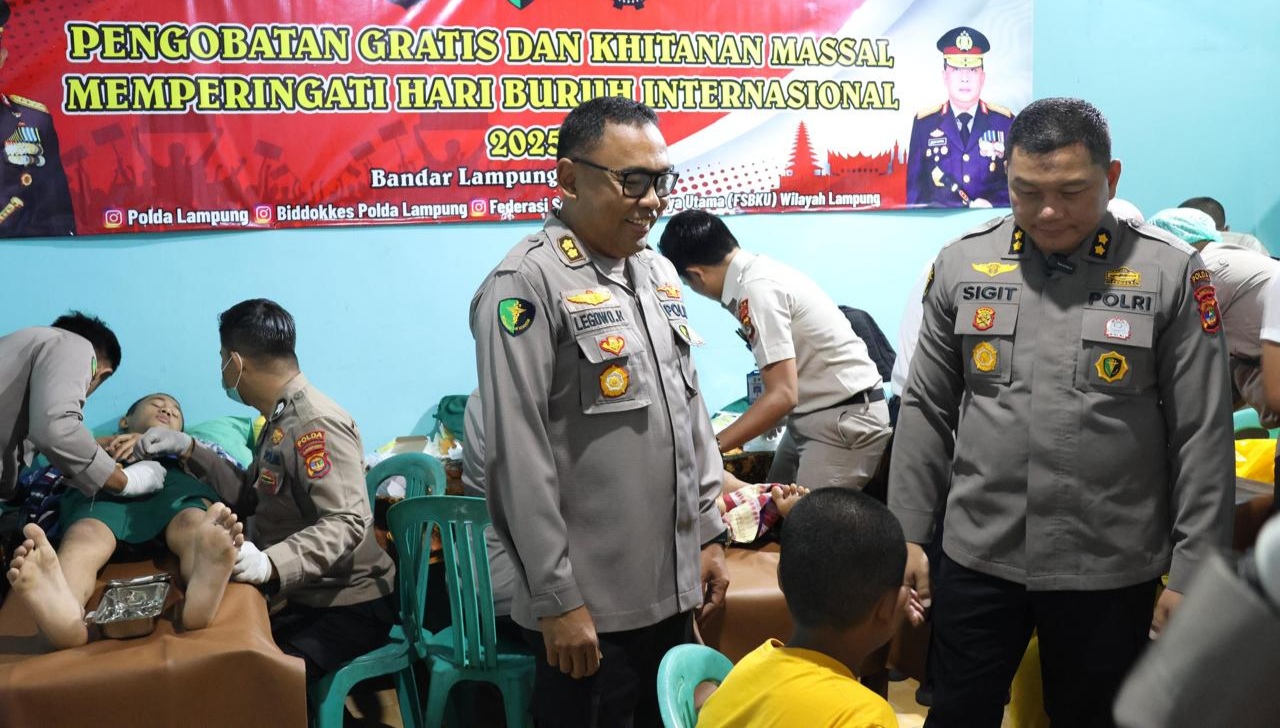 Kapolda Lampung Apresiasi Peringatan Hari Buruh Berjalan Kondusif