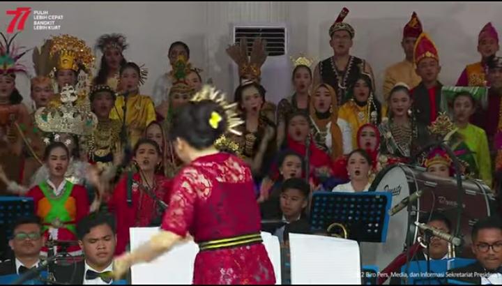 Bangga! Lagu Daerah Asal Lampung 'Sang Bumi Ruwa Jurai' Dinyanyikan Di Istana Negara