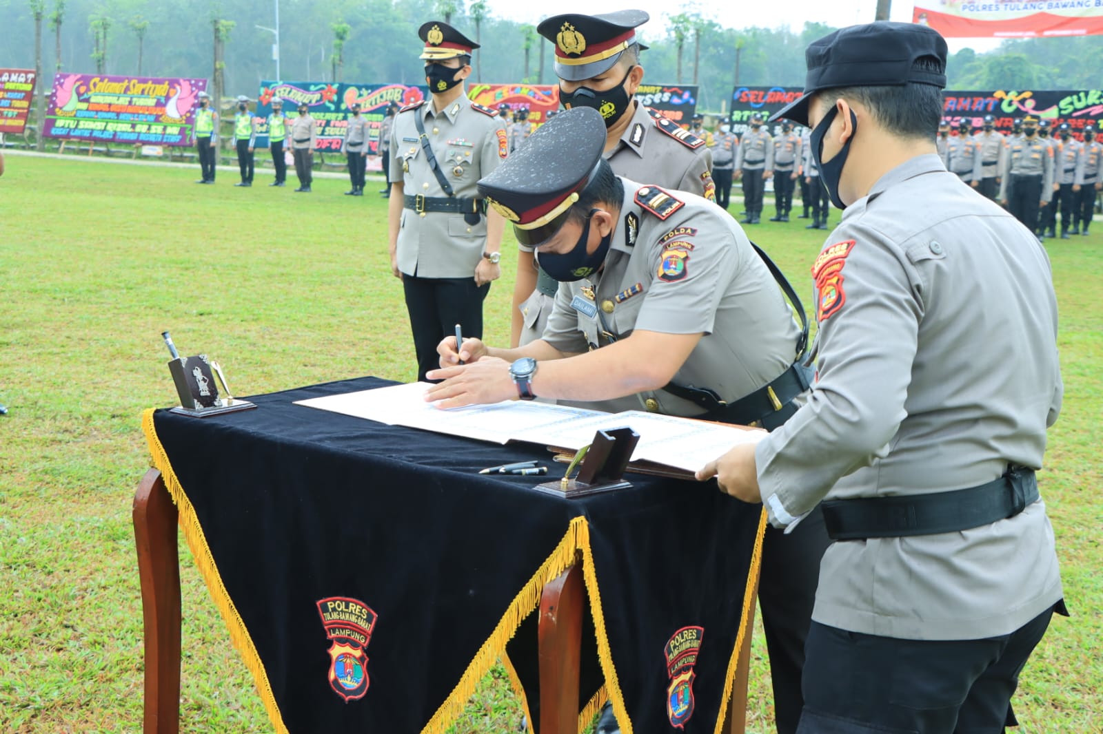 Sertijab PJU Polres Tubaba Dilaksanakan, Ini Pesan Kapolres