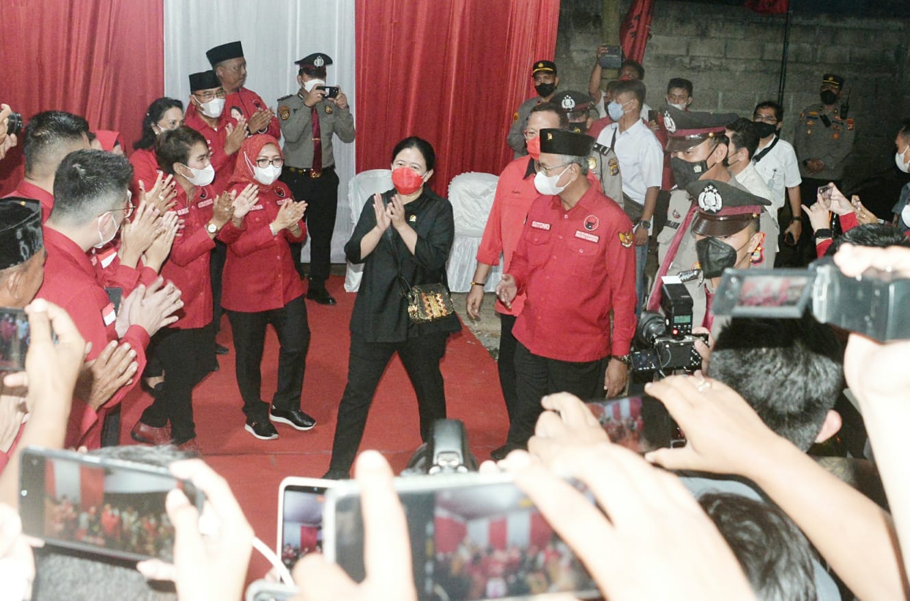 Tiba di Kantor PDIP Lampung, Puan Maharani Diserukan sebagai Presiden RI