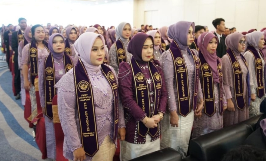 Yudisium dan Pengukuhan Guru Profesional Program PPG, Ini Kata Wakil Rektor I & Dekan FKIP Unila