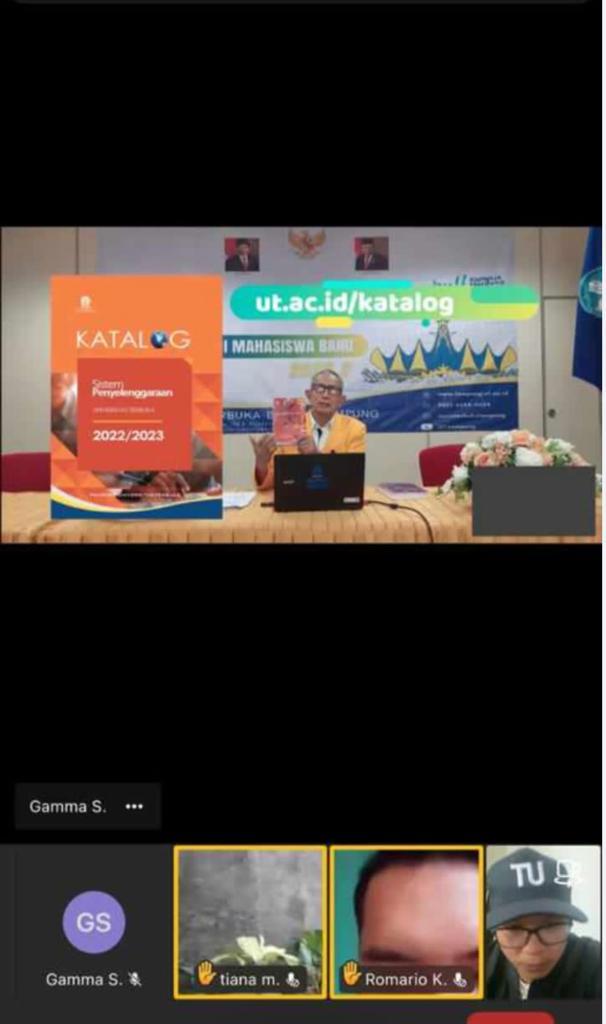 Ribuan Mahasiswa Universitas Terbuka Lampung Ikuti Orientasi Studi Mahasiswa Baru secara Virtual