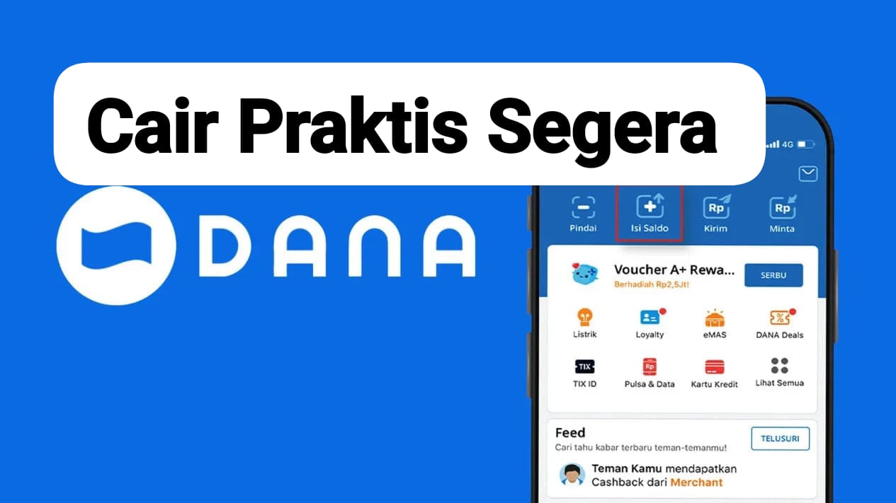 Cair Praktis! Saldo DANA Kaget Rp 270 Ribu Langsung Cuan 2 Menit, Klaim Segera