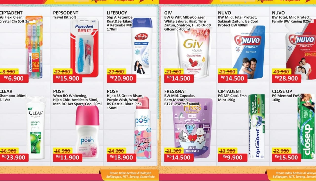 Promo Personal Care Alfamart, Penawaran Tinggal Hari Ini! Cek Produknya
