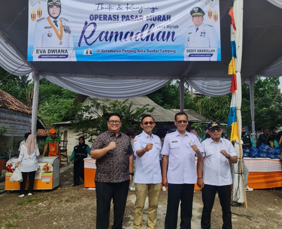 Sinergi, Wahana Raharja Sediakan Beras Hingga Minyak Goreng Pada Pasar Murah Pemkot Bandar Lampung