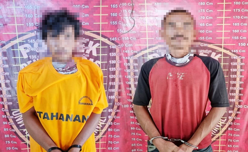 Curi Besi Tower Siang Hari, Dua Warga Tulang Bawang Ditangkap Polisi