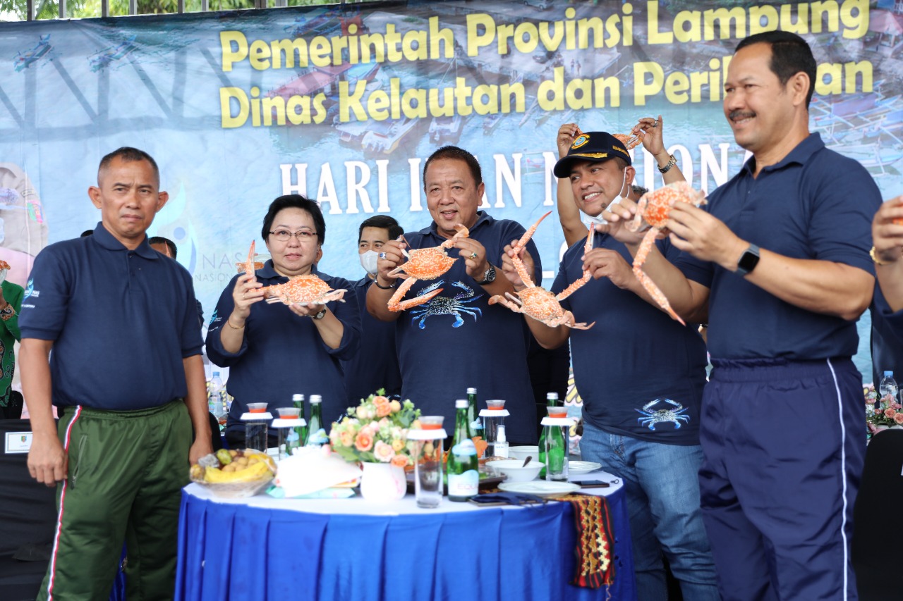 Hari Ikan Nasional 2022, Gubernur Arinal Kampanyekan Gerakan Memasyarakatkan Makan Ikan
