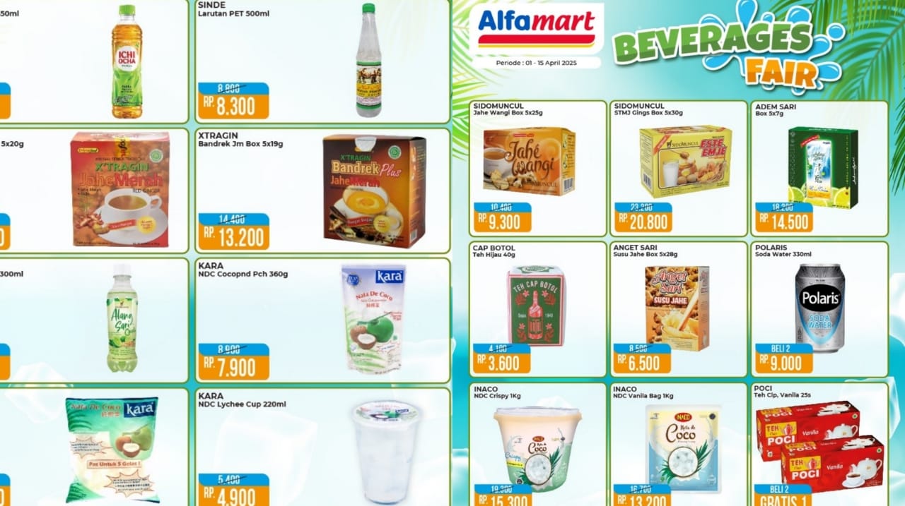 Beverage Fair Spesial Promo Alfamart di Awal April 2025, Cek Katalognya