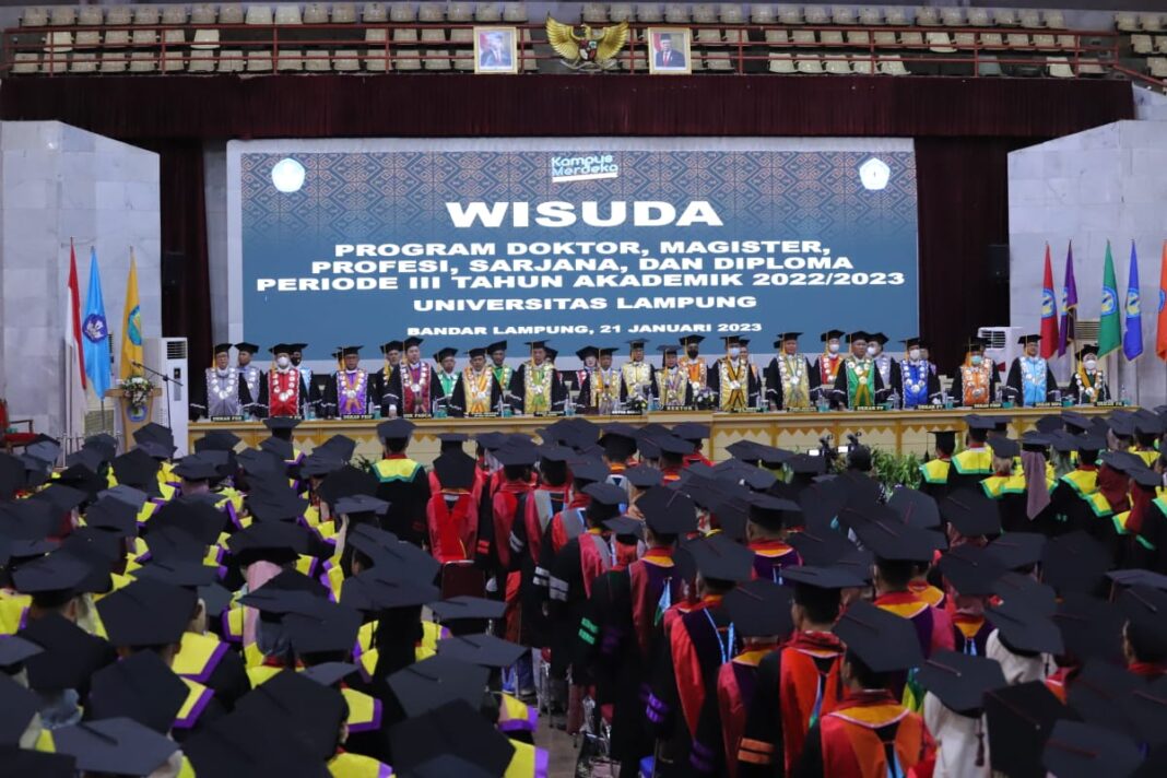 897 Mahasiswa Lulus dari Unila