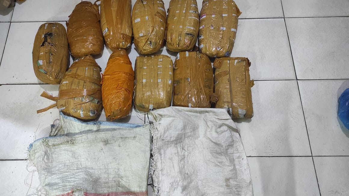 Satresnarkoba Polres Lampung Tengah Amankan 11 Kg Ganja