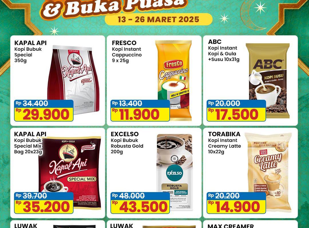 Promo Indomaret Stok Kopi Murah, Dapatkan Diskon Mulai Harga Rp 11 Ribu