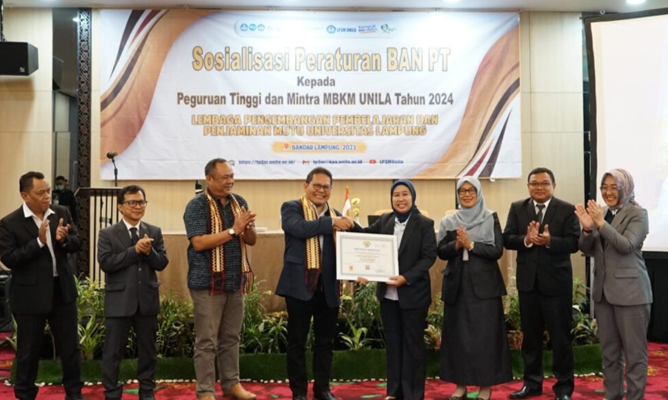 Mantap! Unila Raih Predikat Akreditasi Unggul dari BAN-PT