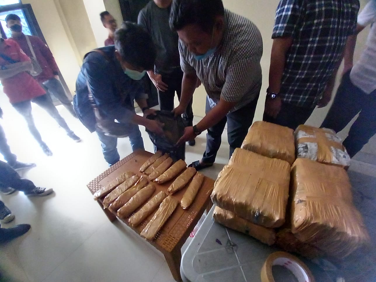 Ganja 8,5 Kg Diamankan Polresta Bandarlampung