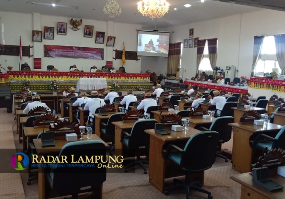 Paripurna HUT Ke-76 Lamteng Hanya Dihadiri 16 Dewan, Begini Dalih Ketua DPRD