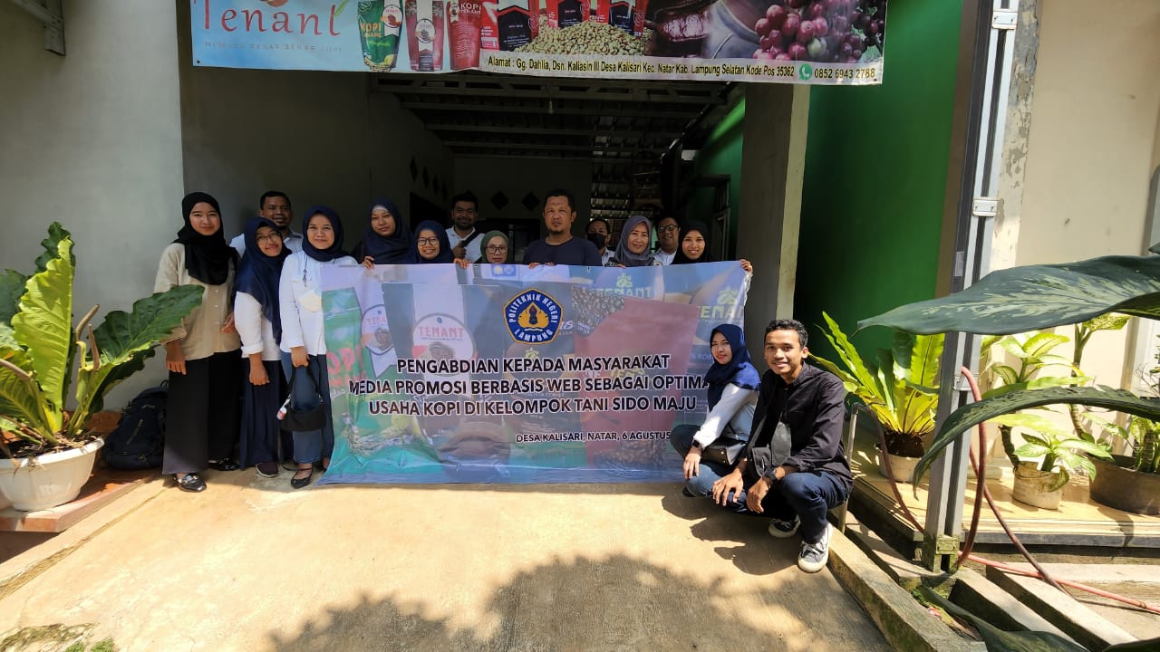 Tim PKM Polinela Beri Solusi Media Promosi Berbasis Web Sebagai Optimasi Usaha 'Tenant Coffee'