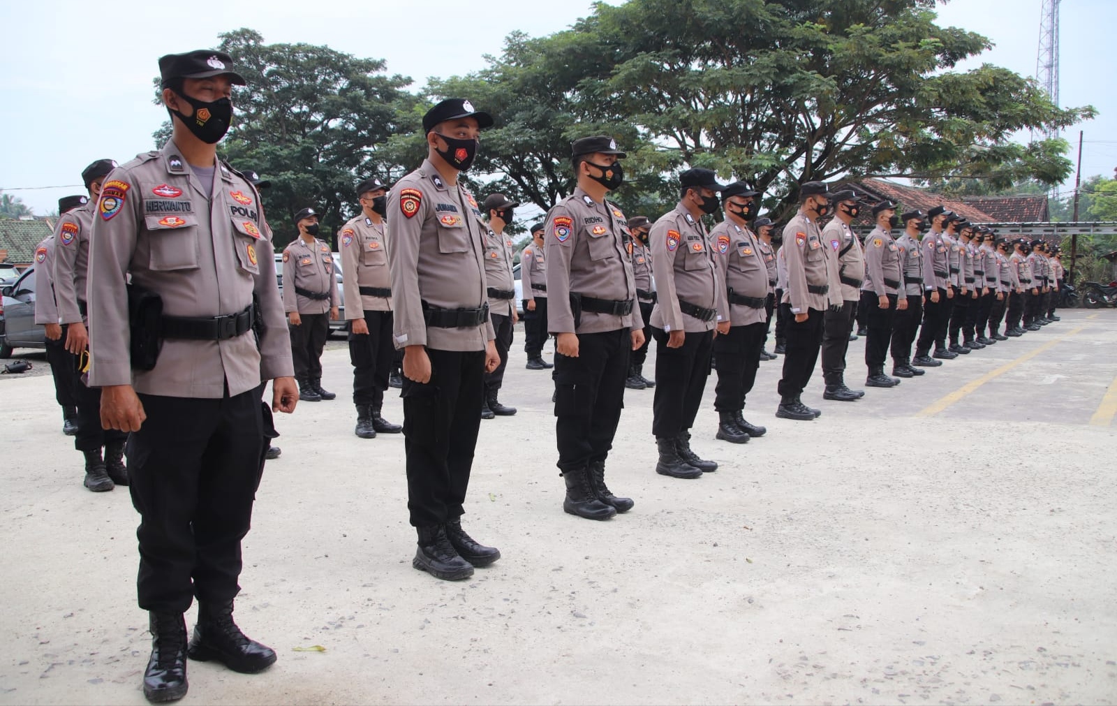 Polres Pringsewu Turunkan BKO Pengamanan Pilkakon Serentak Tanggamus