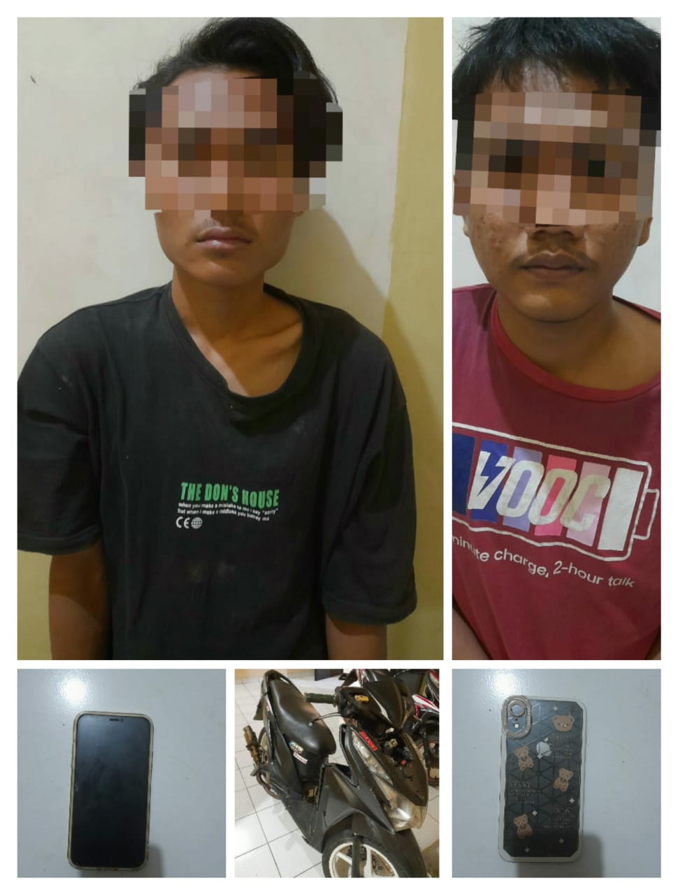 Jambret Handphone Dua Wanita, Para Remaja Asal Natar Ini Diringkus Polisi