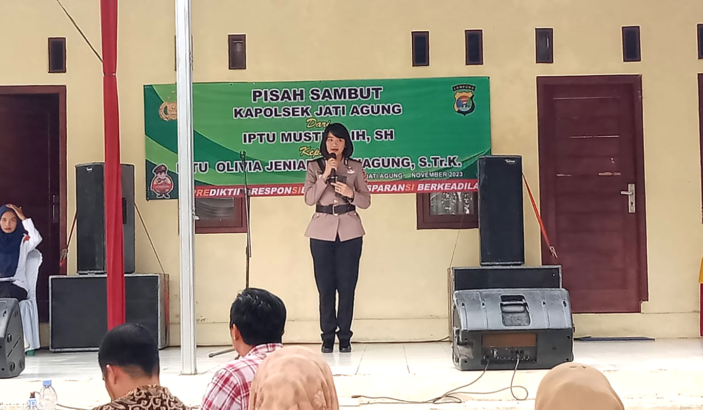 Polwan Cantik Kapolsek Termuda di Lampung, Dua Bulan Menjabat Ungkap Empat Kasus