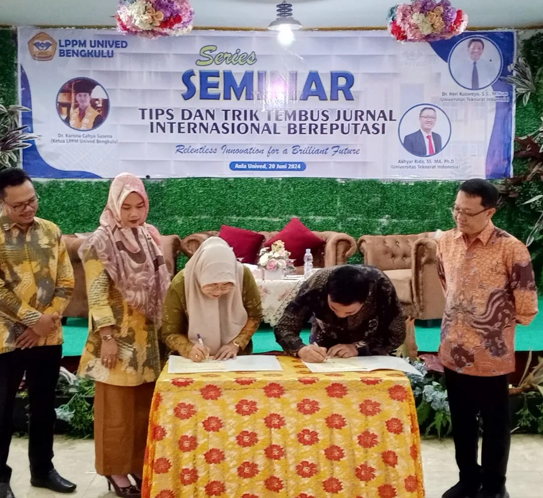 Dua Dosen FSIP Universitas Teknokrat Indonesia Jadi Narasumber di Seminar Series di UNIVED Bengkulu