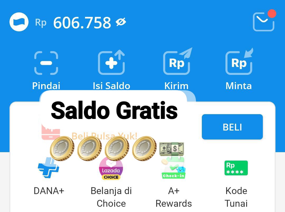 Saldo Gratis! Link DANA Kaget Rp 180.000 Langsung Cair Ke Rekening Dompet Digital, Klaim Link Tautan Segera