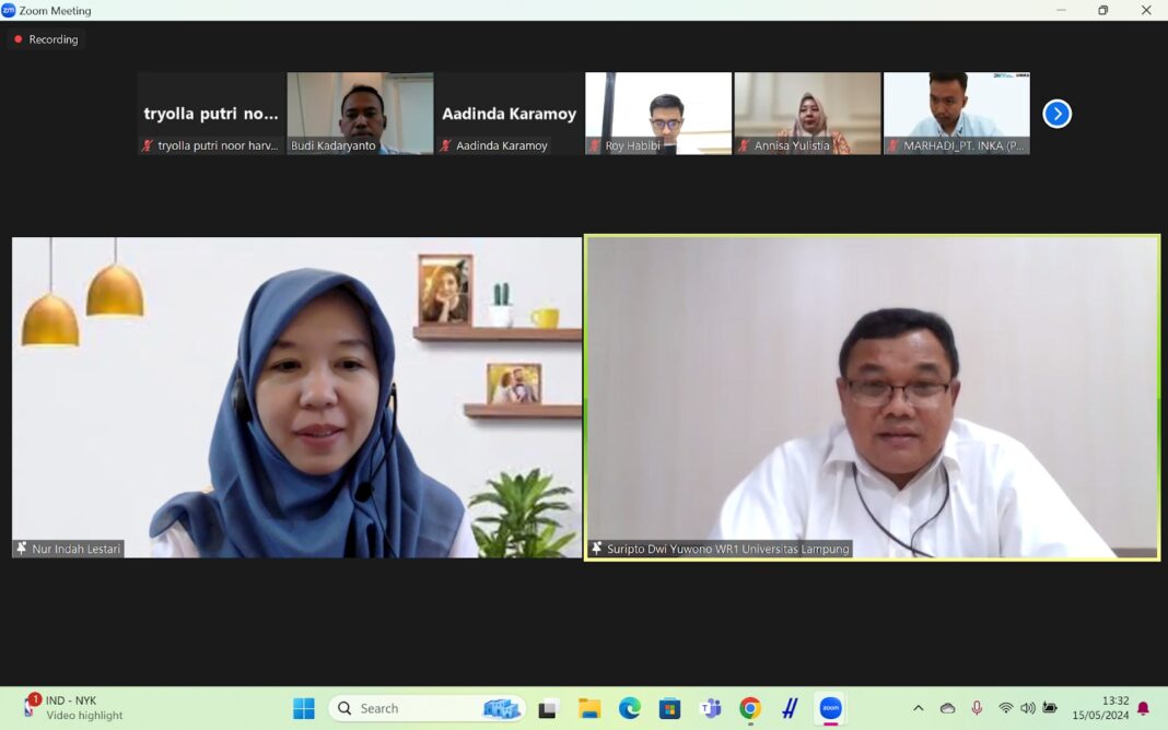 LP3M Unila Sosialisasikan Program Merdeka Belajar Kampus Merdeka Secara Daring