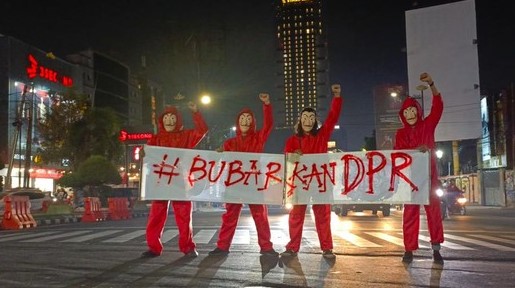 Minta Bubarkan DPR, Mahasiswa Gelar Aksi Diam