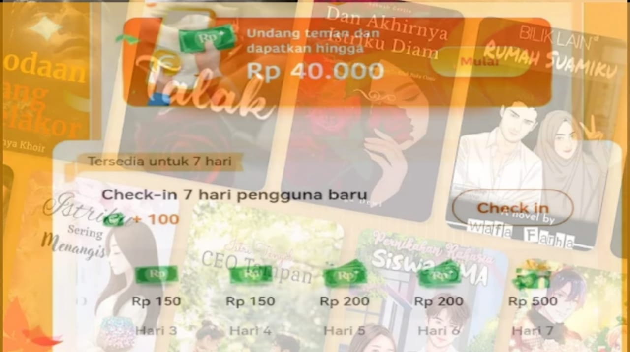 Baca Novel Dapat Saldo DANA Gratis? Tinggal Download Aplikasi Penghasil Uang Ini