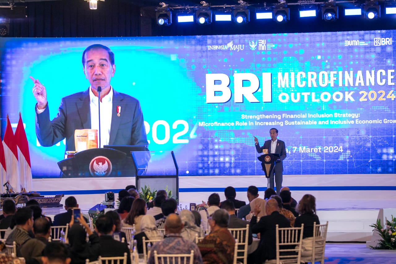 Buka BRI Microfinance Outlook 2024, Presiden Jokowi Apresiasi BRI Dorong Pertumbuhan Ekonomi