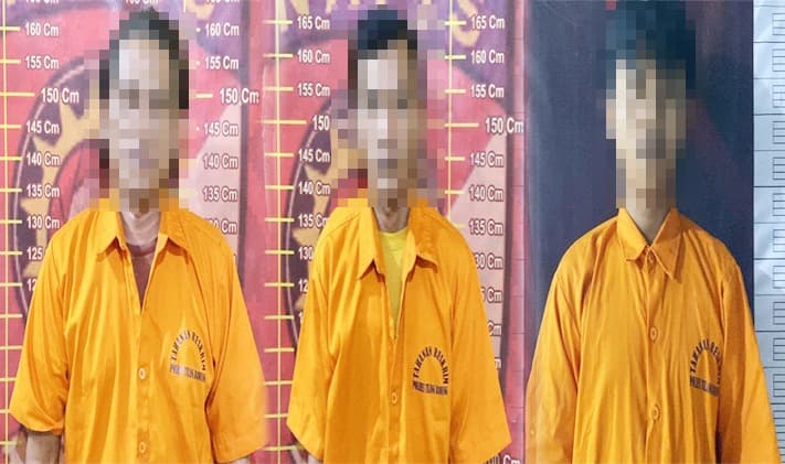 Polisi Tangkap Tiga Pelaku Curat di Tulang Bawang, Salah Satunya Residivis