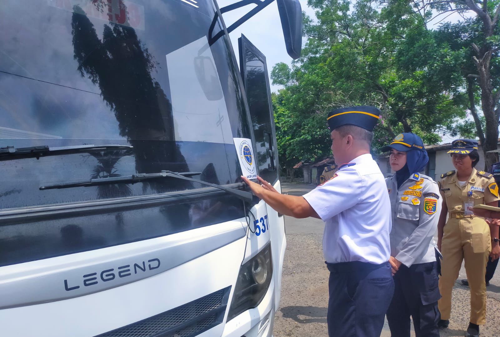 Cek Kendaraan Bus di Kota Metro Lampung, Ini Hasilnya