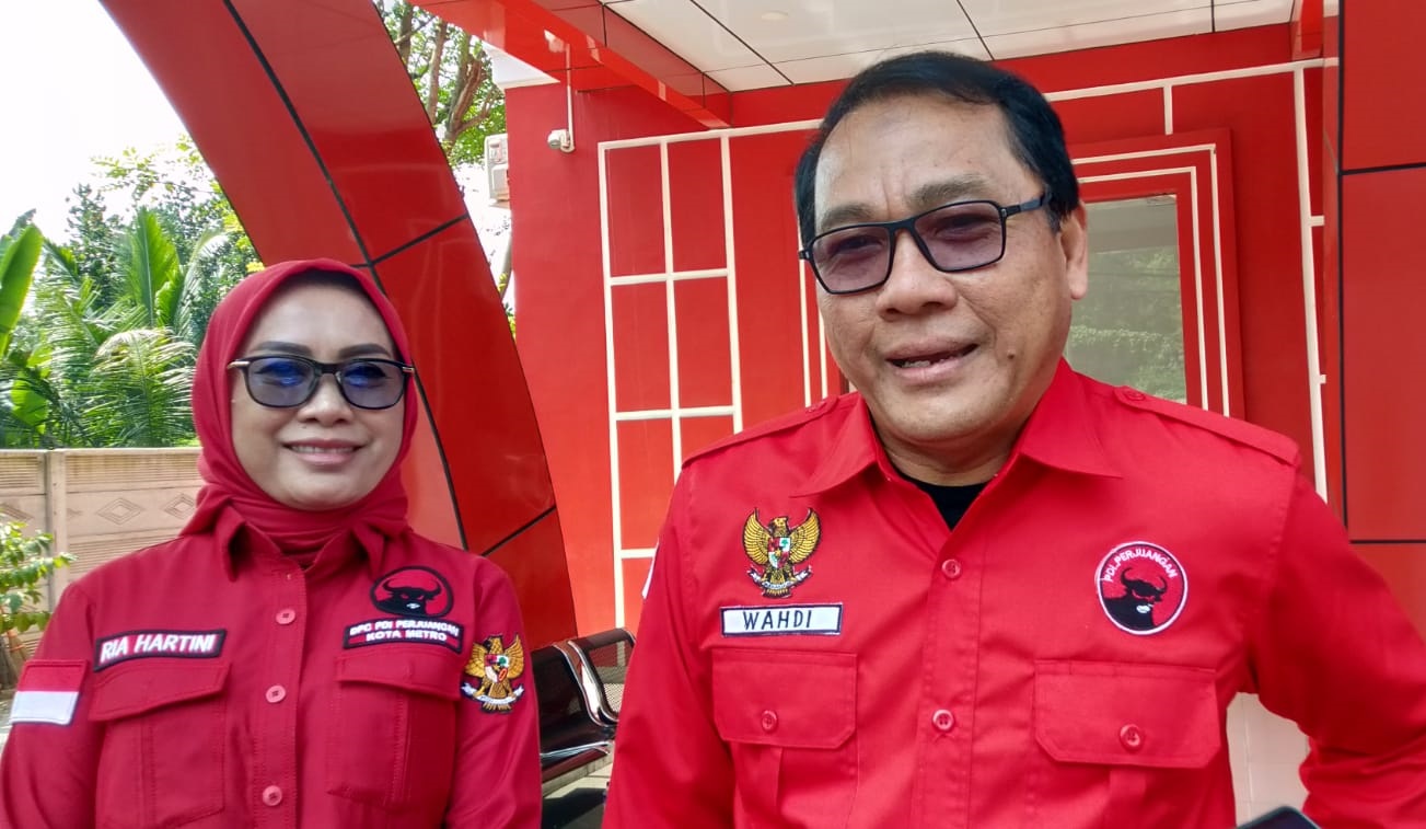 Wali Kota Metro Wahdi Resmi Berstatus Kader PDI Perjuangan, Kian Berpeluang Diusung pada Pilwakot Metro?