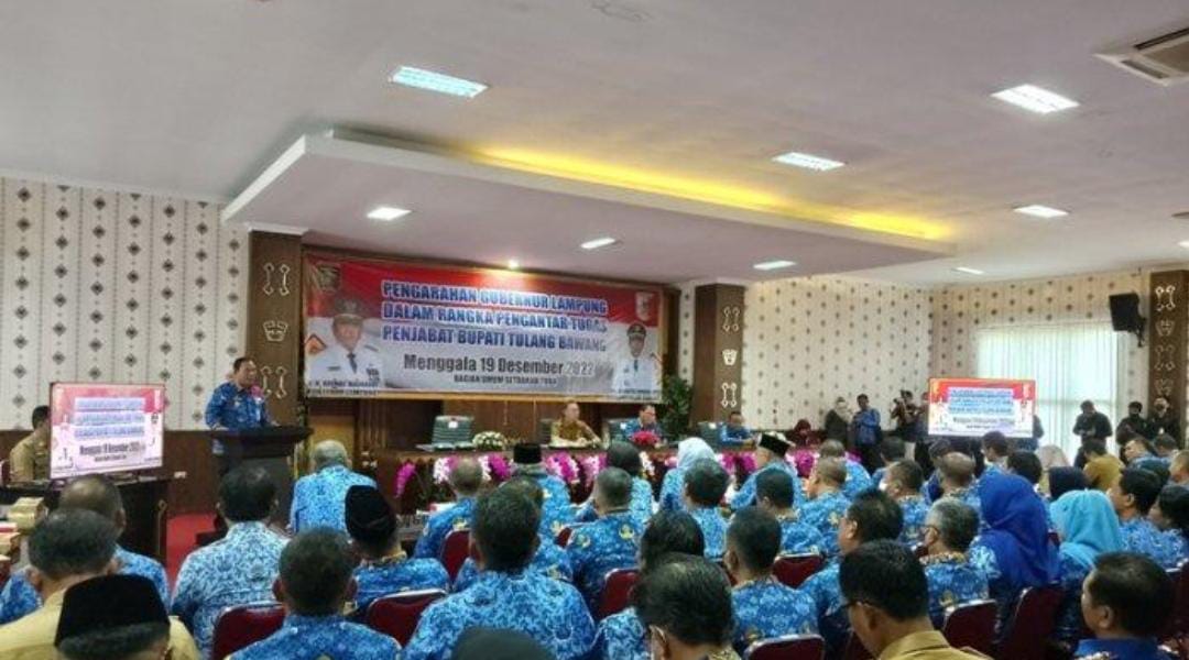 Hari Pertama Kerja, Pj Bupati Kenalan dengan Para Pejabat Tulang Bawang dan Dengarkan Arahan Gubernur