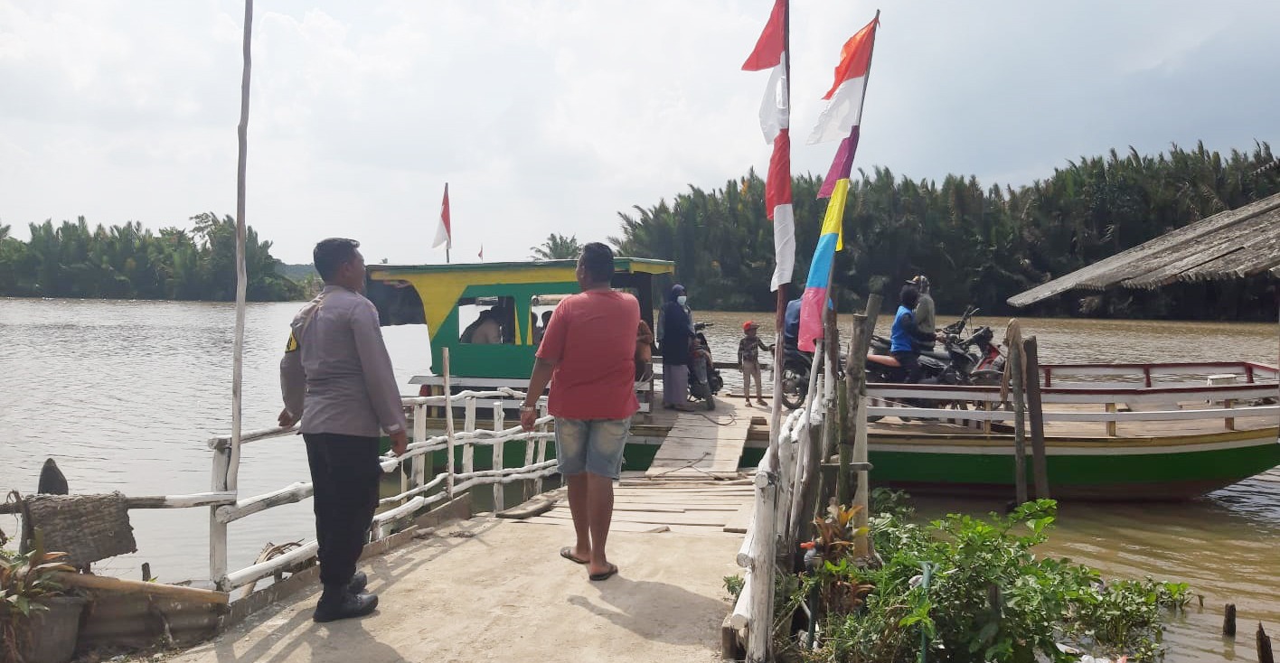 Datangi Dermaga Penyeberangan Rawa Pitu Tulang Bawang, Polisi Sampaikan Dua Hal Penting