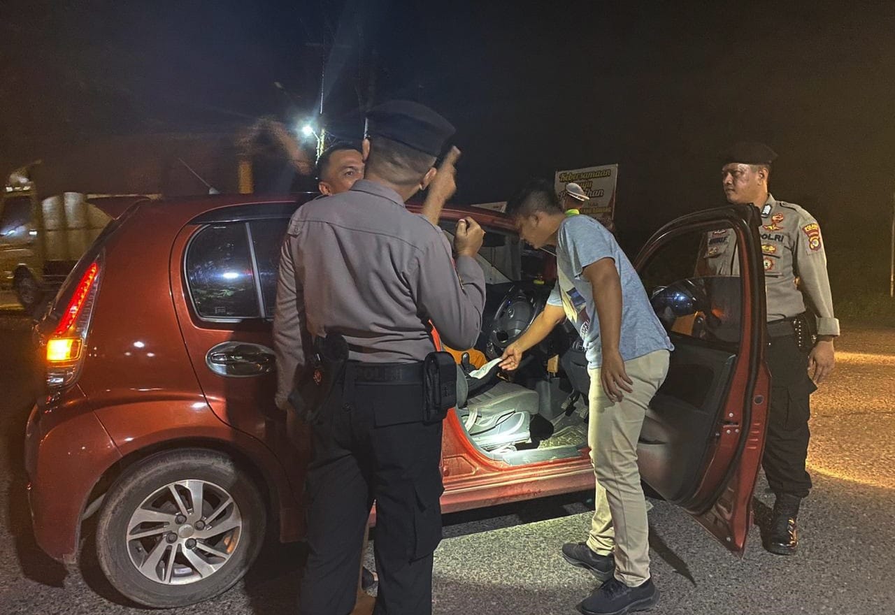Polisi Razia Kendaraan di Perbatasan Tulang Bawang dengan 3 Kabupaten, Ini Sasarannya