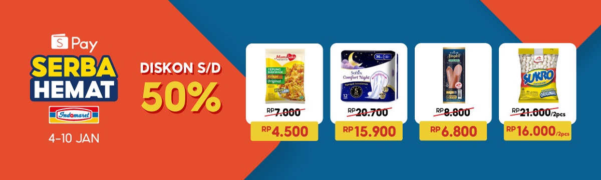 Mudah dan Hemat! Promo Indomaret Diskon Hingga 50 Persen Menggunakan ShopeePay