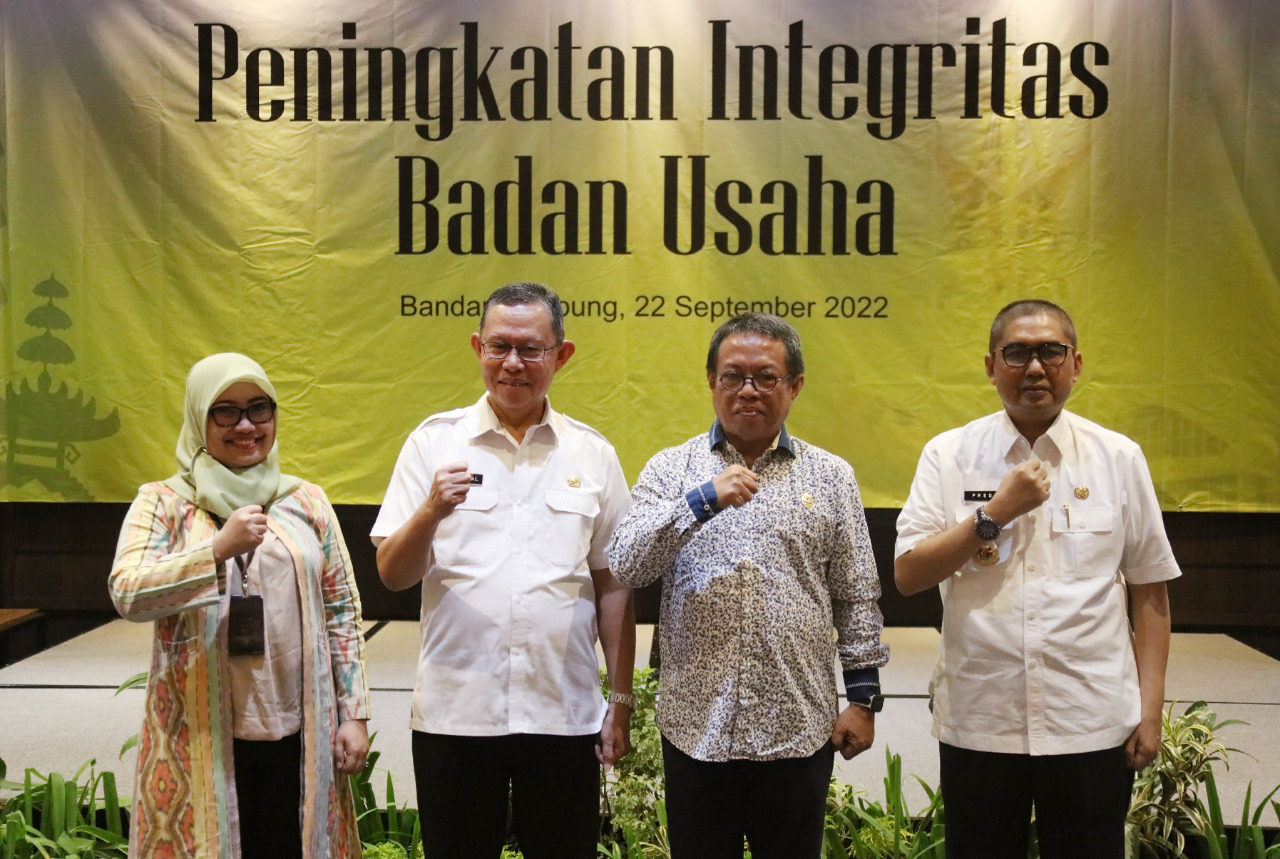 Workshop Peningkatan Integritas Badan Usaha di Provinsi Lampung dalam Pencegahan Korupsi yang Digelar KPK RI