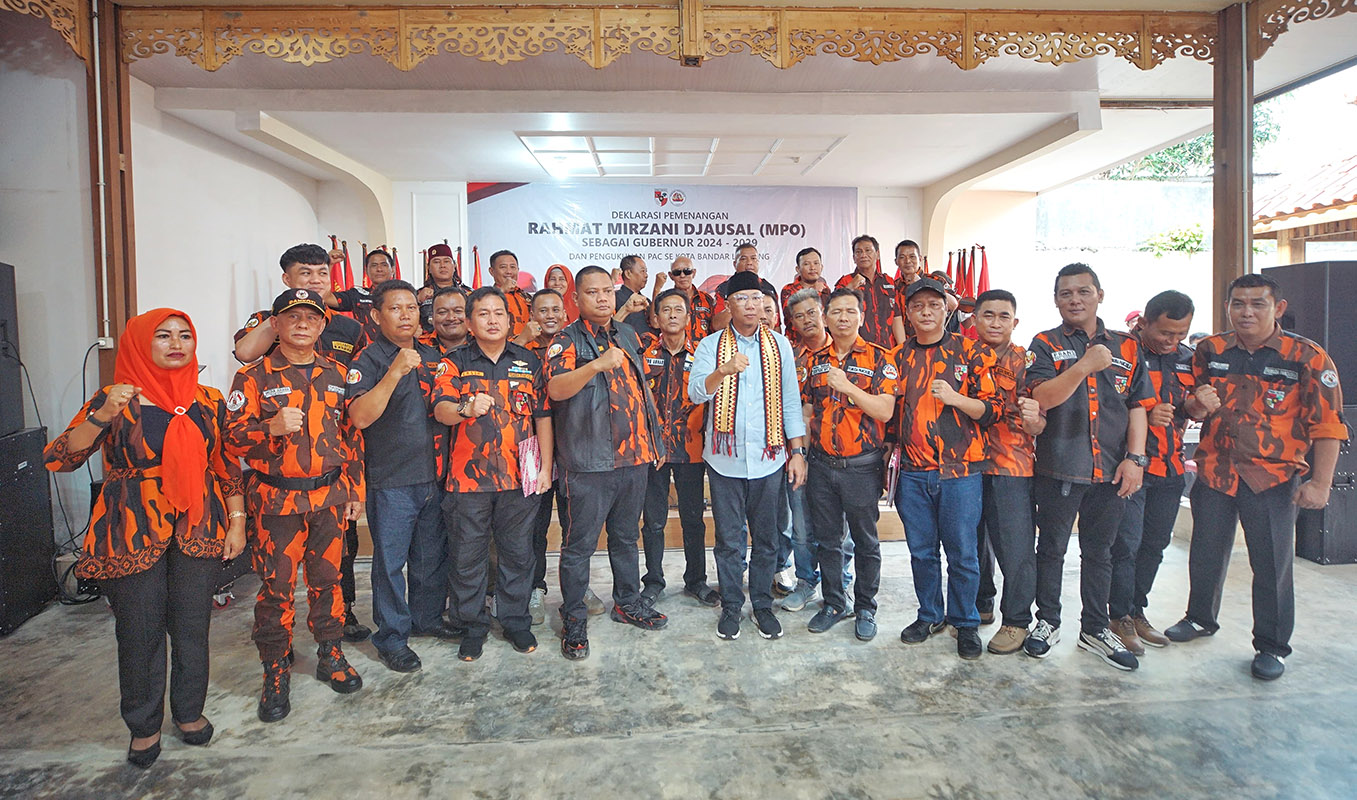 Deklarasi Dukungan untuk Mirza-Jihan, Pemuda Pancasila Diharapkan Jadi Bagian Pembangunan Lampung