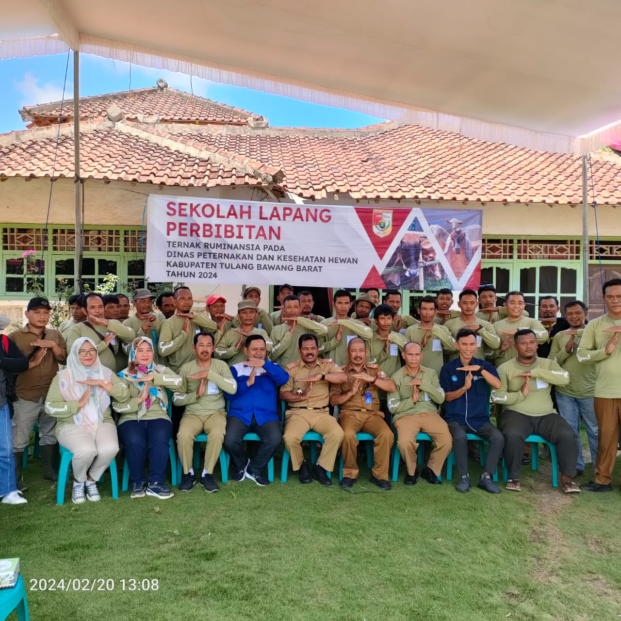 Diskeswan Tubaba Adakan Sekolah Lapang Guna Tingkatkan Produktivitas Hewan