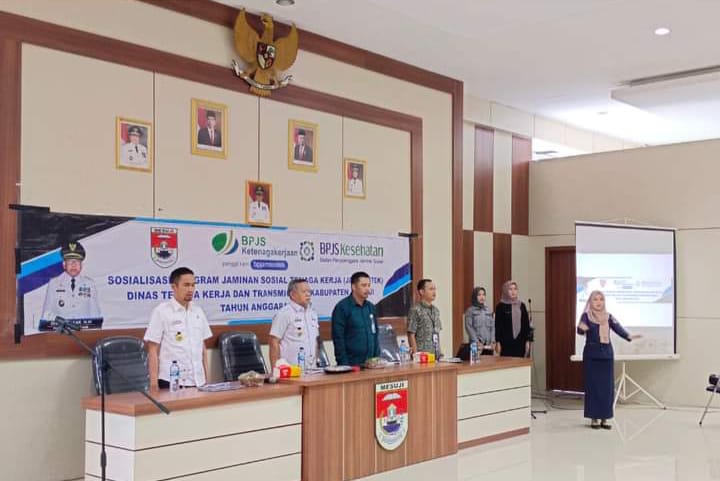 Akomodasi Kepesertaan Pekerja, Dinas Tenaga Kerja dan Transmigrasi Mesuji Sosialisasikan Jamsostek
