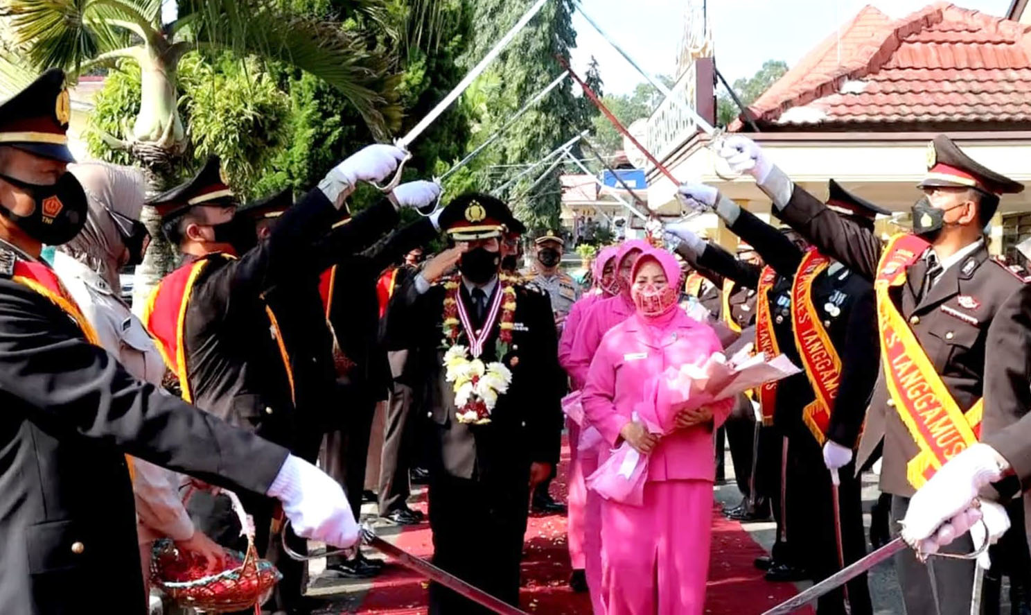 Empat Personel Polres Tanggamus Purna Bhakti, Terima Kasih Atas Semua Pengabdian