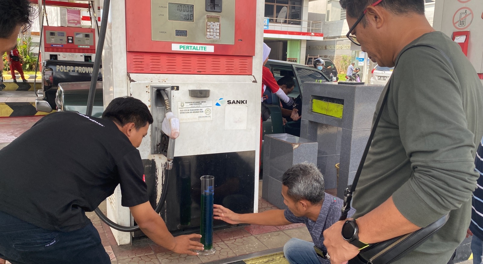 Nah Lho, 2 SPBU Ini Kena Sidak Polresta Bandar Lampung