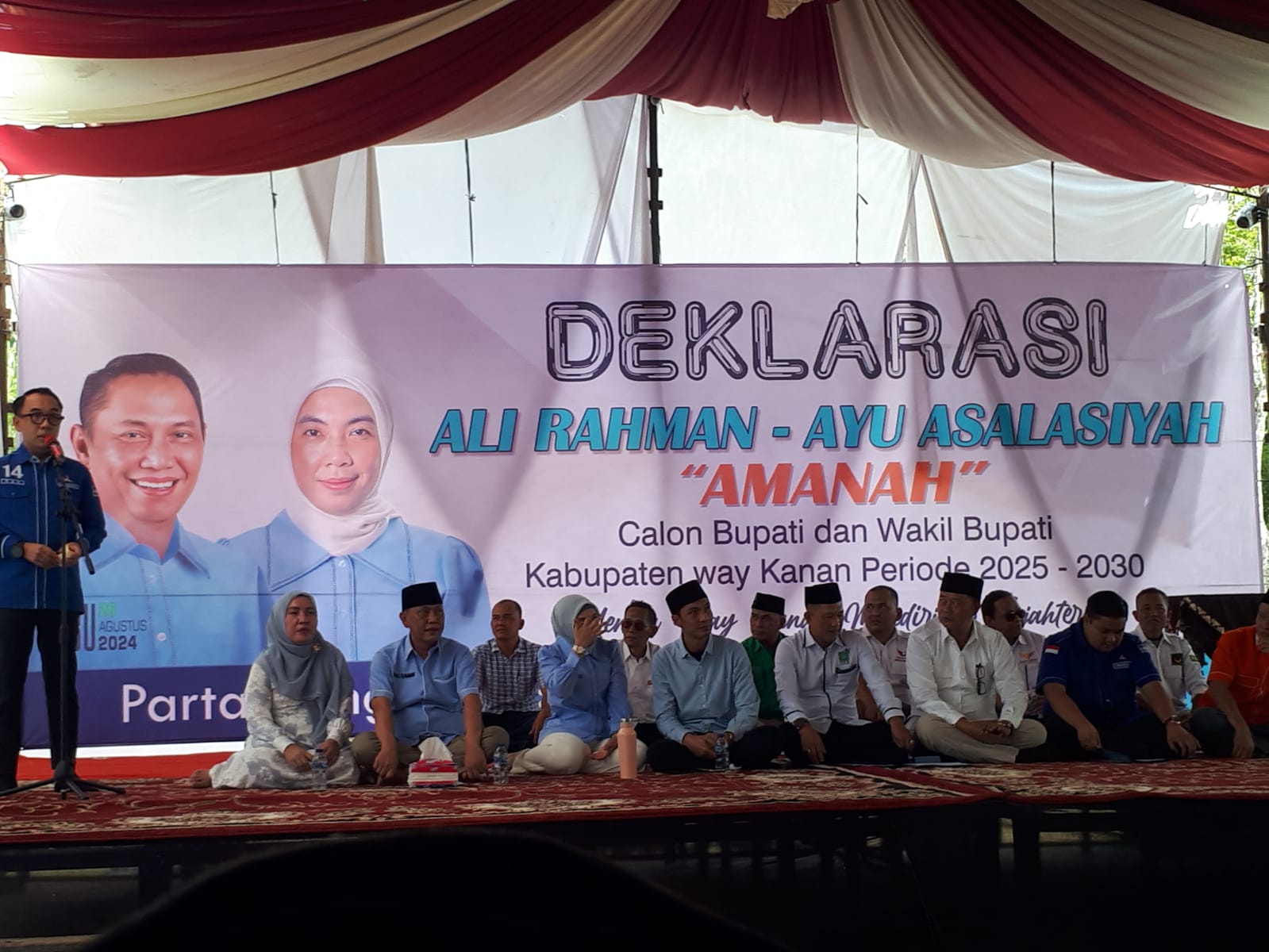 Deklarasi Pasangan AMANAH, Ali Rahman Ajak Tim Bersama-sama Menggapai Cita-cita